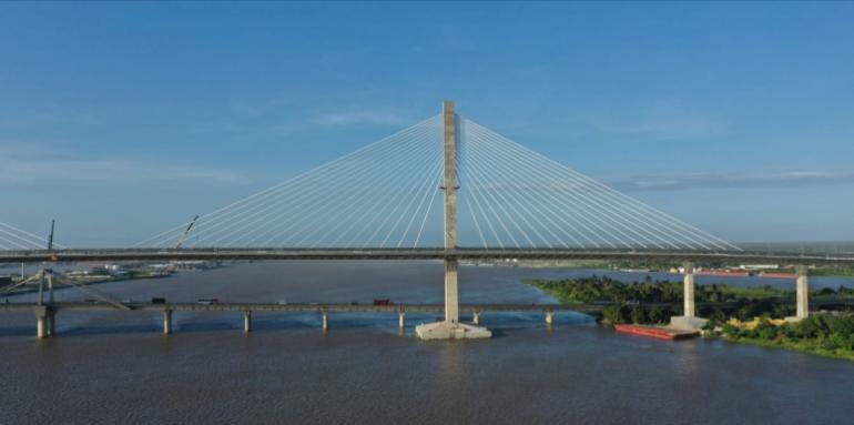 Inauguran el nuevo puente Pumarejo en Barranquilla Inauguran el nuevo puente Pumarejo en Barranquilla